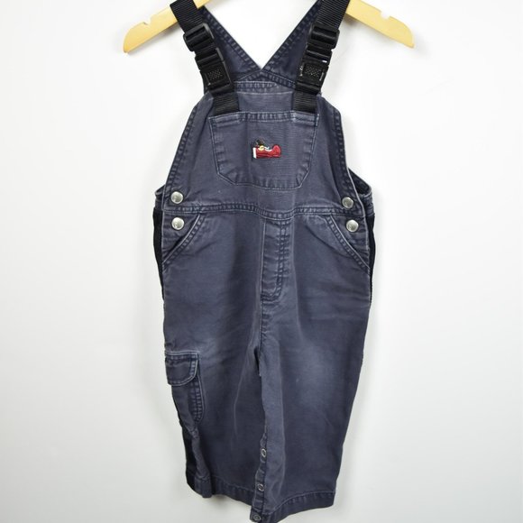 Dark blue cotton overalls 12-18m - Picture 1 of 12